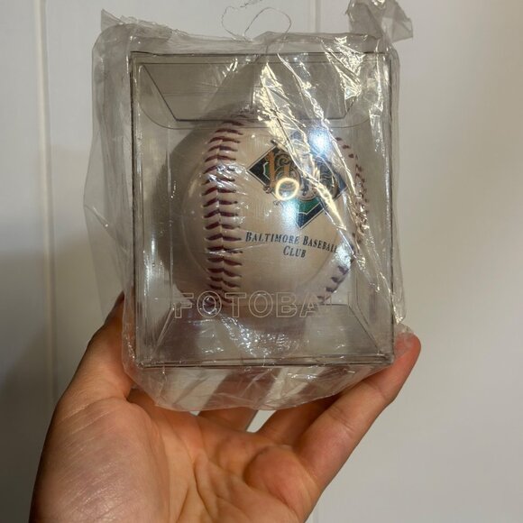 VTG Baltimore Orioles “Fotoball” Souvenir Baseball | Camden Yards Collectible - Picture 2 of 6